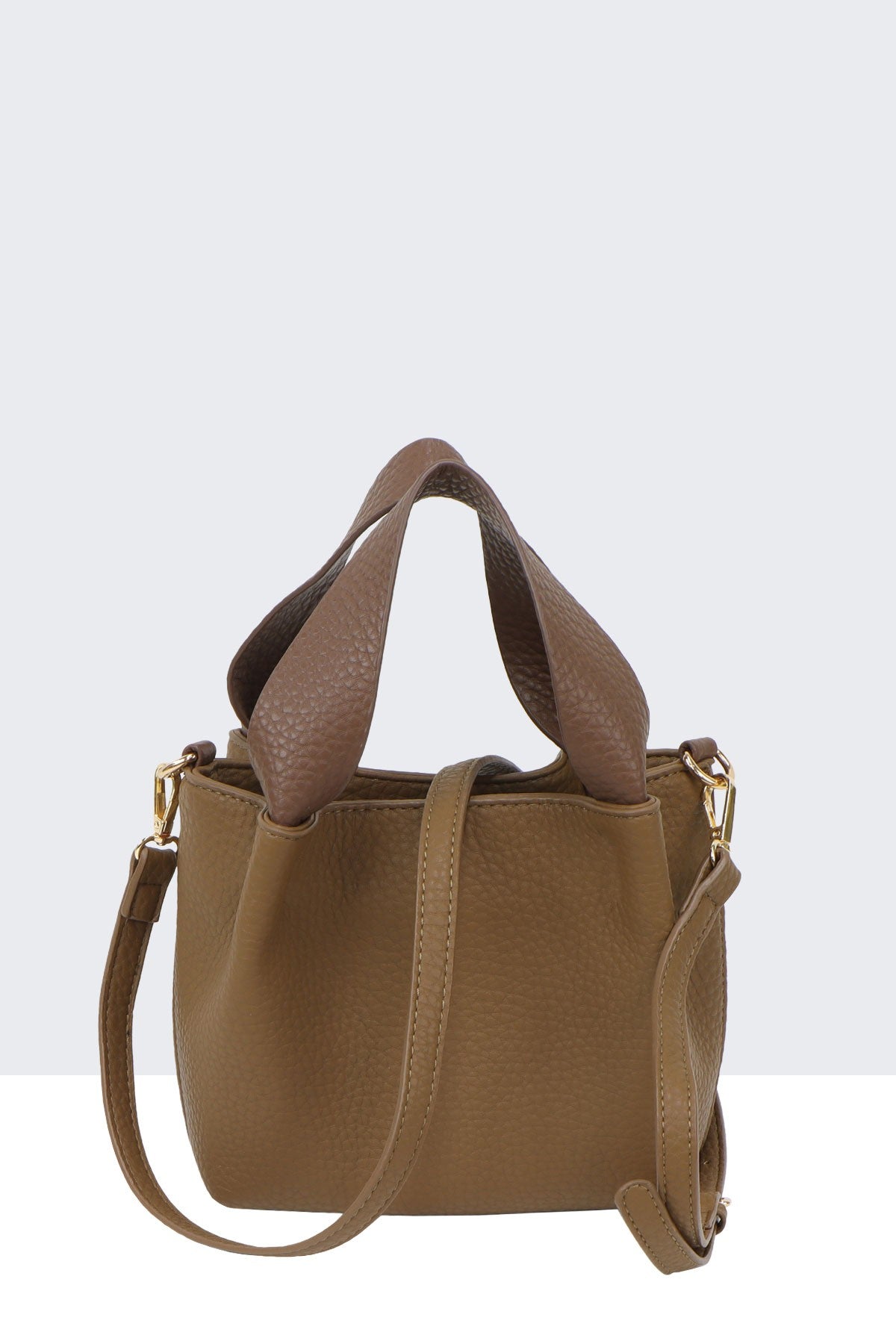 Sac à main femme – Simili-cuir grainé avec bandoulière amovible
